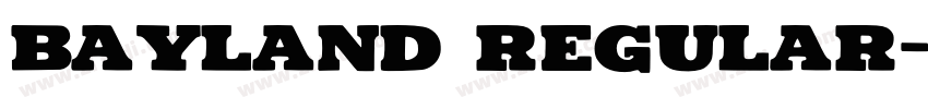 Bayland Regular字体转换